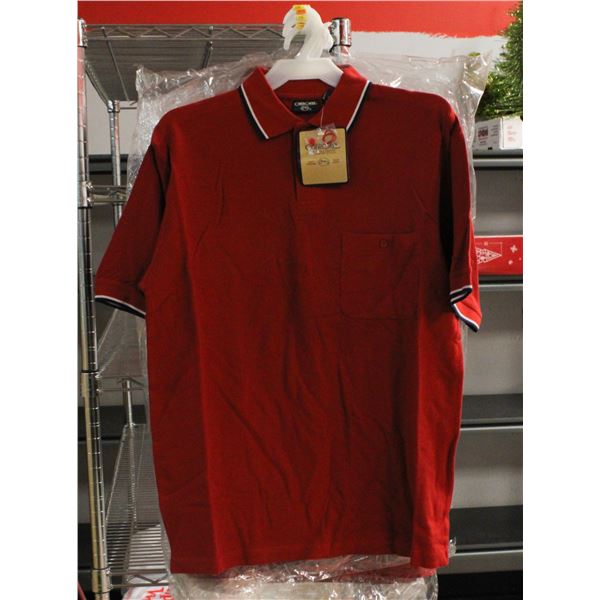LOT OF 6 NEW CHEROKEE RED POLO SHIRTS SIZE MEDIUM