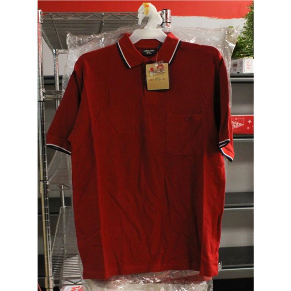 LOT OF 6 NEW CHEROKEE RED POLO SHIRTS SIZE MEDIUM
