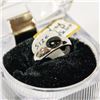 Image 2 : NEW .925 SERLING SILVER ONYX BLACK STONE RING