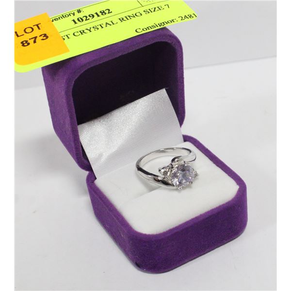 CUBIC ZIRCONIA RING SIZE 7