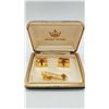 Image 1 : CREST CRAFT SET OF VINTAGE GOLDTONE CUFFLINKS