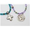 Image 3 : ESTATE ARTISAN GLASS BEADED 925 SILVER CLASP