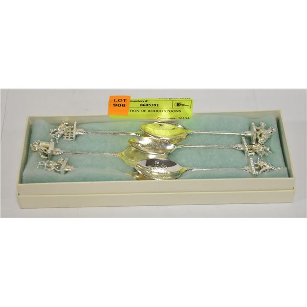COLLECTION OF RODEO SPOONS - 6 SPOONS