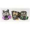 Image 1 : LOT OF 3 FULL FACE RESPIRATOR MASKS