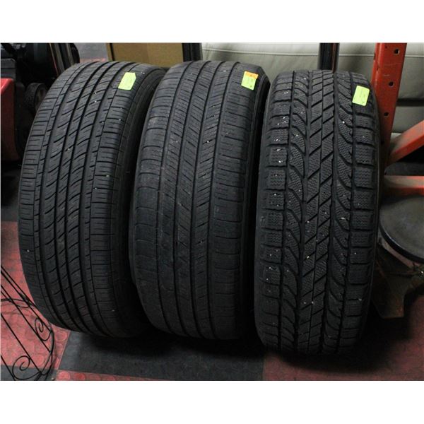 LOT OF THREE ASSORTED R16 ALL SEASON AND WINTER
