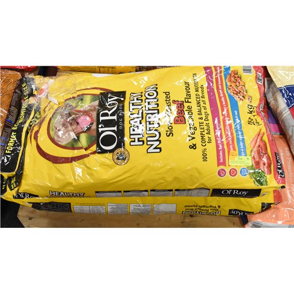 2 BAGS OL'ROY HEALTHY NUTRITION SLOW ROASTED BEEF