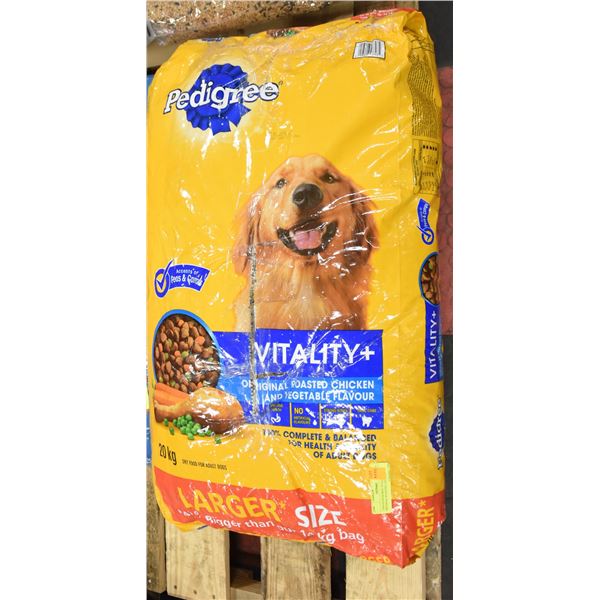 2 BAGS PEDIGREE VITALITY+ ORIGINAL ROASTED CHICKEN