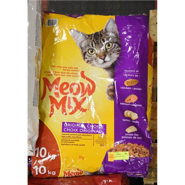 2 BAGS MEOW MIX ORIGINAL CHOICE 10KG