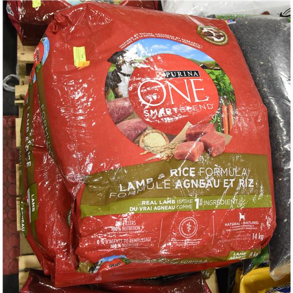 3 BAGS PURINA SMARTBLEND LAMB AND RICE 14 KG EACH