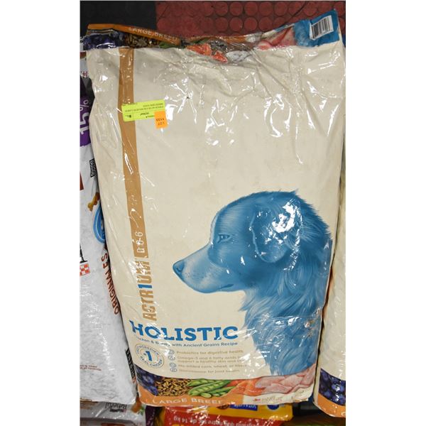 4 BAGS ACTR1UM HOLISTIC LARGE BREED DOG FOOD