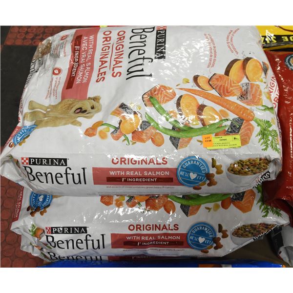 3 BAGS PURINA BENEFUL ORIGINALS WITH REAL SALMON