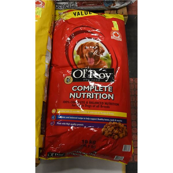 OL'ROY COMPLETE NUTRITION ADULT DOG FOOD 18KG