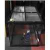 REPTILE GLASS ENCLOSURE WITH LAMP & SCREENTOP, 24
