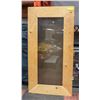WOOD DISPLAY CABINET 21" X 6" X 40"
