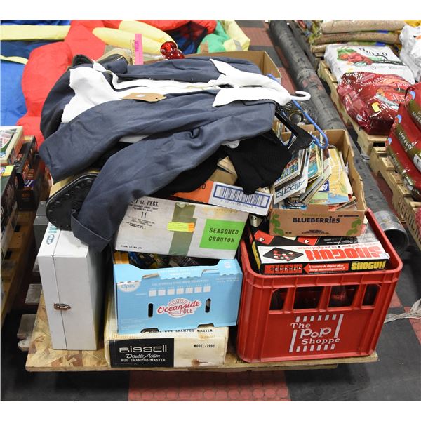 VINTAGE ESTATE HOUSEHOLD PALLET; GLASSWARE/