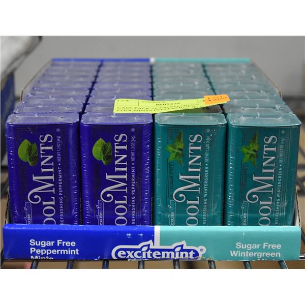 CASE PACK 36 EXCITEMINTS COOLMINTS PEPPERMINT &