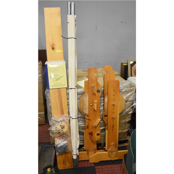 QUILTING FRAME (4 PIECES AND 2 ZIPLOCKS.)