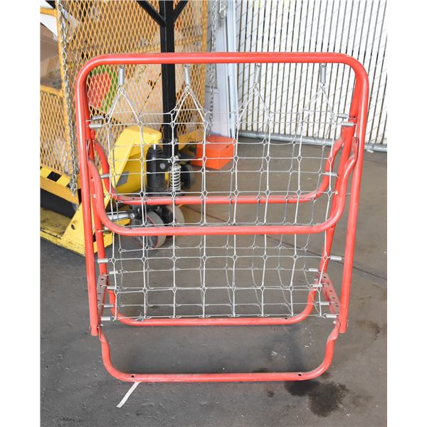 RED FOLDING COT FRAME