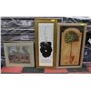 Image 1 : LOT OF 3 FRAMED ART PIECES: SCENARY 27"X23"