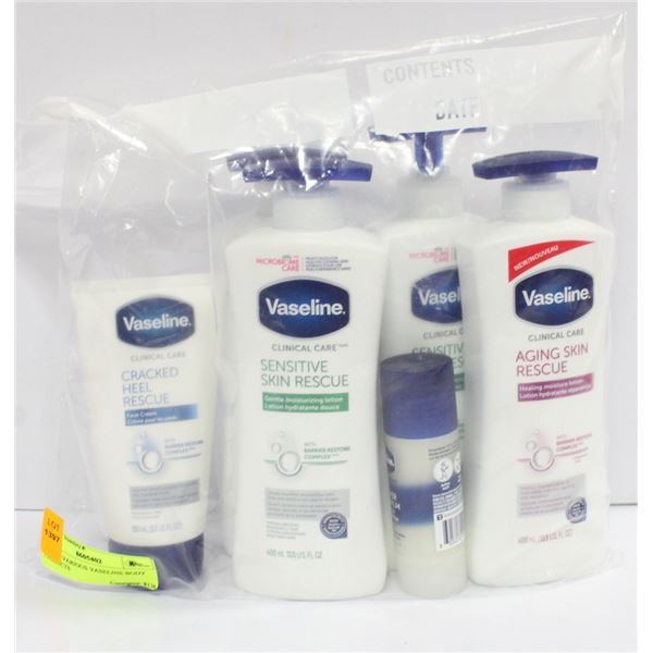 LOT OF VARIOUS VASELINE BODY PRODUCTS