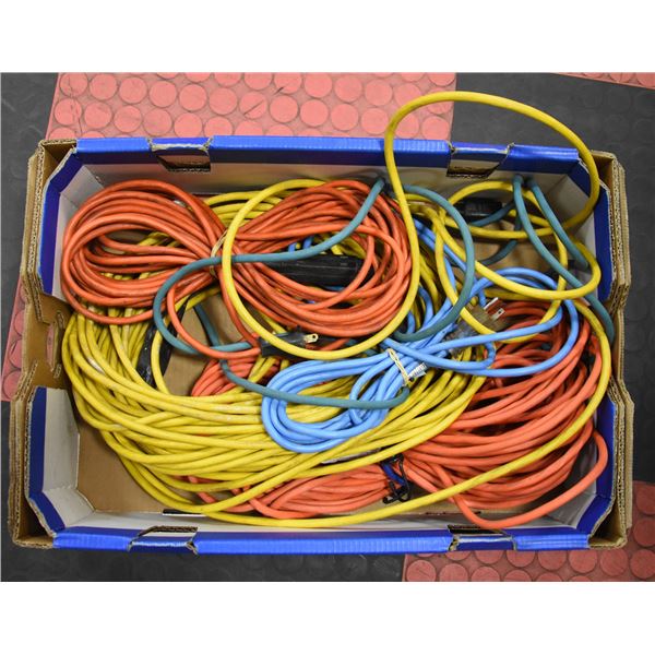 LOT OF EXTENSION CORDS