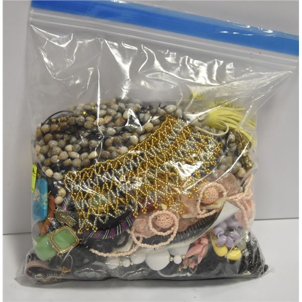 LARGE BAG OF ASSORTED JEWELLERY.