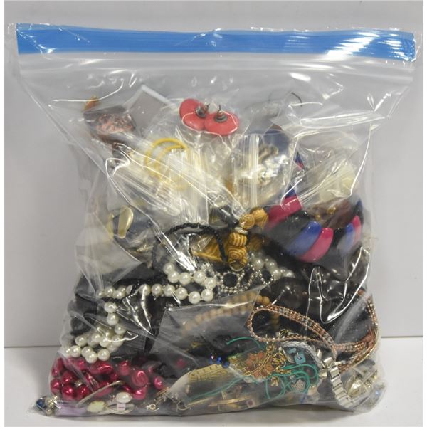 LARGE BAG OF ASSORTED JEWELLERY.