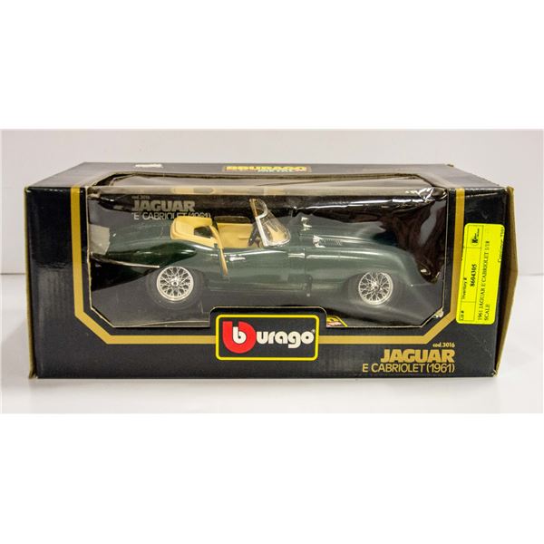 1961 JAGUAR E CABRIOLET 1/18 SCALE