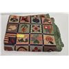 Image 1 : PATCHWORK QUILT LAP BLANKET