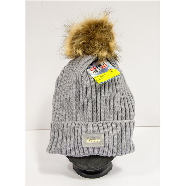 BRAND NEW GREY LED TOQUE