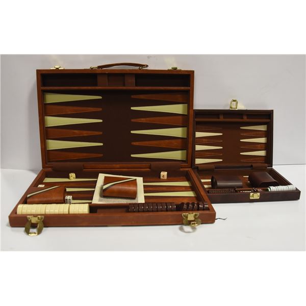 2 BACKGAMMON GAME SETS