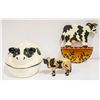 Image 1 : COW COVERED CASSEROLE DISH & COW DÉCOR