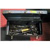 Image 1 : BLUE BEACH METAL TOOLBOX W/ CONTENTS