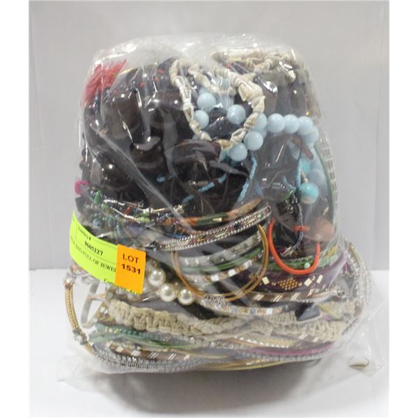 LARGE BAG FULL OF JEWELRY
