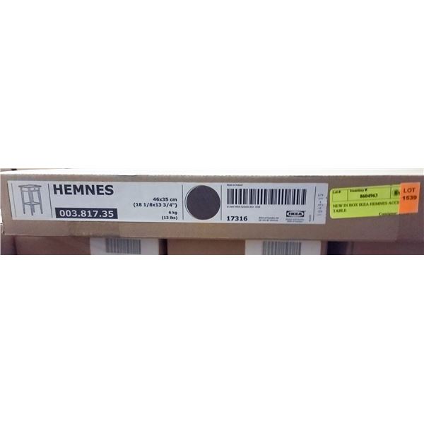 NEW IN BOX IKEA HEMNES ACCENT TABLE
