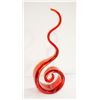 Image 1 : MURANO GLASS 1990'S SWIRL RED FLAME SCULPTURE