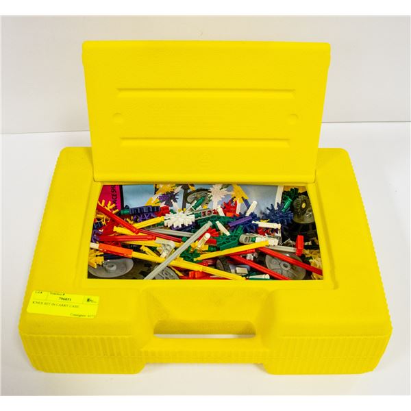 K'NEX SET IN CARRY CASE.