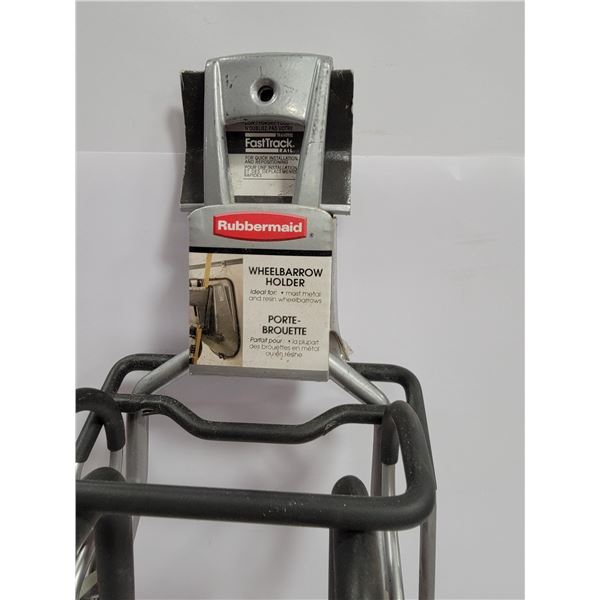 NEW RUBBERMAID WHEELBARROW HANGER/HOLDER