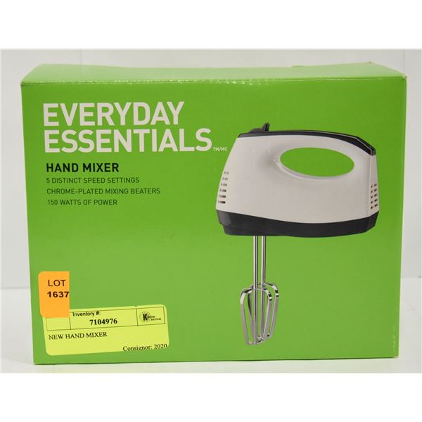 NEW HAND MIXER - BOX OPENED