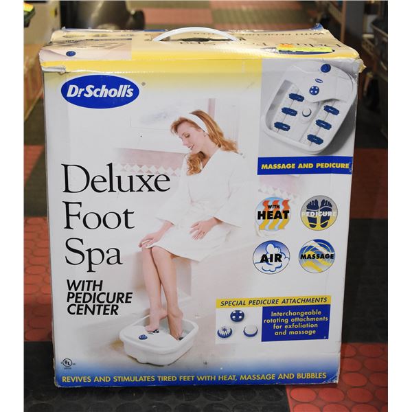 DR SCHOLLS DELUXE FOOT SPA WITH PEDICURE CENTRE