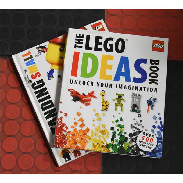 2 LEGO BOOKS THE LEGO IDEAS BOOK, STANDING SMALL