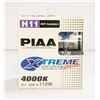 Image 1 : NEW PIAA H11 EXTREME WHITE PLUS HEADLIGHT BULBS