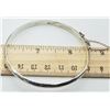 Image 3 : ESTATE 925 STAMPED ETCHED BANGLE BRACELET 7.5"