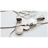 Image 4 : ESTATE 925/950 STAMPED PENDANT NECKLACE LOT