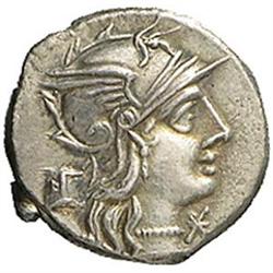 M. Marcius Mn. f. Denario, 134 a.C.