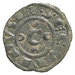 Brindisi  Corrado II (1254-1258) Denaro con C tra crescenti