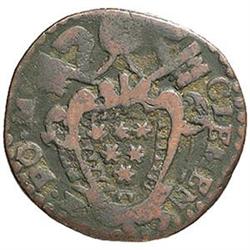 Ferrara  Clemente X (1670-1676). Mezzo bolognino 1675