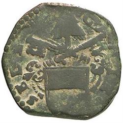 Ferrara  Sede Vacante 1676 Mezzo bolognino