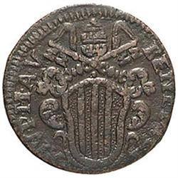 Ferrara  Benedetto XIV (1740-1758) Mezzo baiocco 1745 A.V