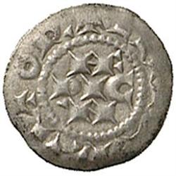 Milano  Epoca di Federico I e di Enrico VI (1152-1198) Denaro terzolo scodellato (a nome di Enrico I